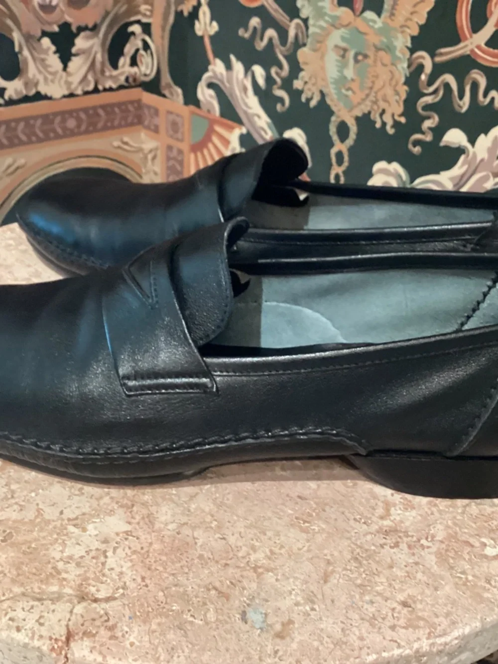 MORESCHI MEN’S BLACK LOAFERS - MADE IN ITALY - SIZE 8.5 US